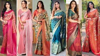 New Designer Silk Saree Collection 2025//Latest Pure Silk Saree Collection//New Trending Saree 2025