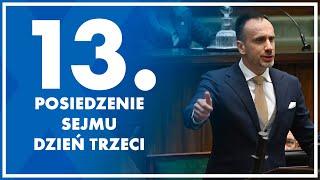 13. posiedzenie Sejmu - dzień trzeci.  14 czerwca 2024 r.