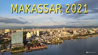 Drone Kota Makassar 2021, Melihat Kota Dari Udara Sore Hari Setelah Hujan