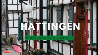 HATTINGEN, die Stadt mit dem historischen Charme / Bügeleisenhaus / Fachwerkhäuser / Walkingtour  4K