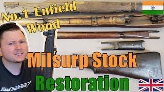 Gun Stock Restoration | Cleaning, Repairing, & Refinishing Milsurp Wood | No.1 Mk.III Lee Enfield DP