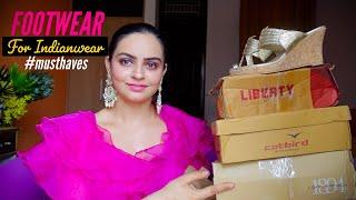 Huge FOOTWEAR HAUL for INDIAN Outfits #musthaves