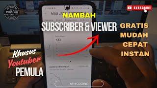 CARA MENAMBAH SUBSCRIBER YOUTUBE GRATIS DAN MUDAH SERTA CEPAT 2024‼️MAU️