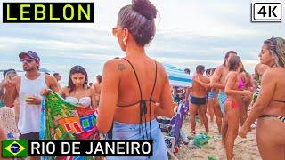 BEST BEACHES Leblon and Ipanema: Boardwalk, Streets and Nightlife  Rio de Janeiro, Brazil 【4K】