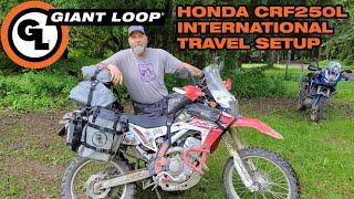 Critter Moto's Complete Honda CRF250L Soft Luggage Setup for International Motorcycle Travel