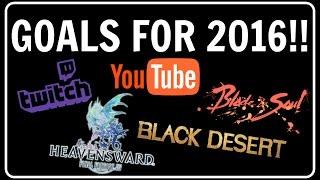 GOALS FOR 2016!!