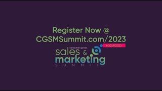 2023 Consumer Goods Sales & Marketing Summit | Success Redefined: The New Metrics of Innovation