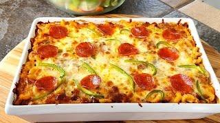 Everybody’s Favorite Pizza Casserole // Quick and easy ️