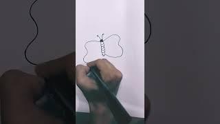 Easy Butterfly  drawing #shorts#subscribe#alisha