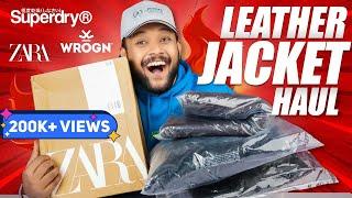 Best Leather Jackets for (Winter) Men  Jacket Haul Review 2022 | Superdry, ZARA | ONE CHANCE