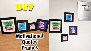 Making Motivational quotes for Study Table/ 4 DIY Motivational Wall hanging