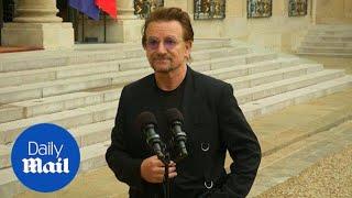 Bono on 'conversation' with French President about girls' education - Daily Mail