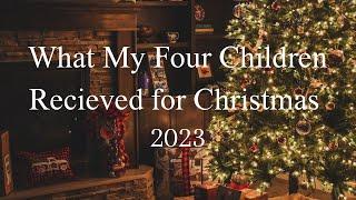 what my four kids got for christmas | holiday gifts 2023 | Hailey cormier