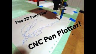 CNC Pen Holder/Plotter Mount - Free Design File!