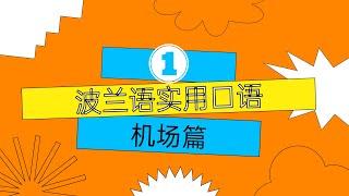 一学就会的波兰语实用口语 第一篇   || 机场实用波兰语口语