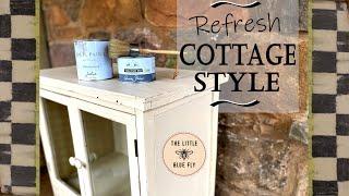 Refresh and Distressed Cottage Painted Furniture | *DIY* | Step by Step | Spring Cleanup