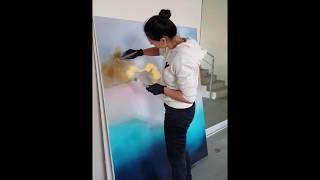 How to create abstract painting?. From the Deep, 140×160 cm, oil on canvas. Larissa Uvarova