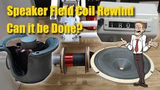 STC Electrodynamic Speaker Field Coil Rewind - 1930s