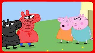 Fat Peppa Spider Pig vs Fat George Venom. Peppa Pig Funny Animation