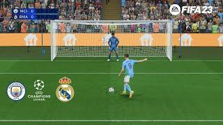 Penalty Shootout - Man City vs Real Madrid - Champions League Semi-Finals | FIFA 23