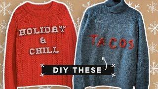 SUPER EASY CUSTOM HOLIDAY SWEATERS