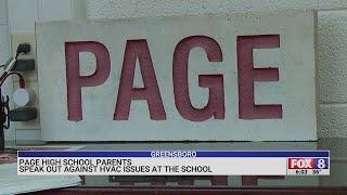 Page High School parents speak out against HVAC issues at school