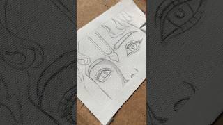 Drawing Krishn Eyes #drawing #painting #krishna #artist #viralvideo