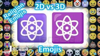 Emoji Meanings, 2D vs 3D Emojis, Part 44 - Religion Emojis | Noto & Fluent Emojis | Learning English