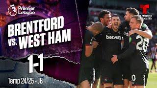 Highlights & Goals: Brentford vs. West Ham 1-1 | Premier League | Telemundo Deportes