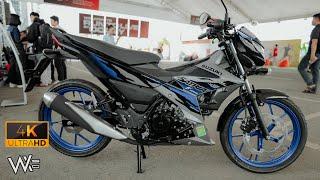 Suzuki SATRIA F150 2025 Bạc Xanh / Matte Silver Blue - Full Specs & Walkaround