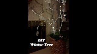 DIY Winter Tree - Indoor or Outdoor Light Up Tree #shorts