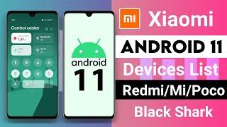 Xiaomi Android 11 Devices List | Redmi/Mi/Poco/Black Shark | Redmi Android 11 update | Miui 12