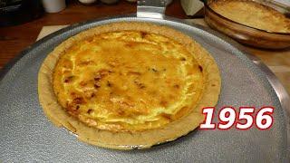 Swiss Cheese Bacon Pie (Quiche) 1956