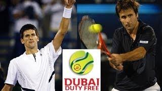 Novak Djokovic vs Fabrice Santoro ATP Dubai 2008 Highlights  [2nd set]