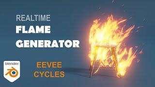 Realtime Flame Generator | Blender