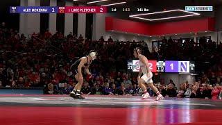 141 LBS: Alec McKenna (Northwestern) vs. #1 Luke Pletcher (Ohio State) | 2020 B1G Wrestling