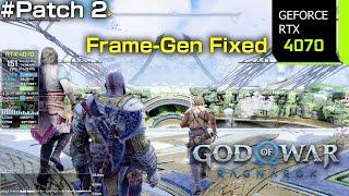 RTX 4070 God of War Ragnarok Updated Frame Generation Fixed