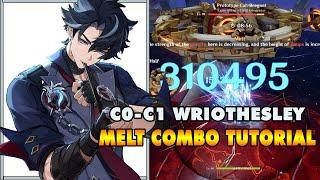 How C0 - C1 Wriothesley Real Combo Melt Tutorial