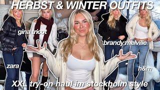 HERBST & WINTER OUTFIT INSPO  try-on haul stockholmstyle: brandy melville, gina tricot