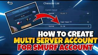 HOW TO CREATE MULTIPLE SERVER IN MOBILE LEGENDS FOR SMURF ACCOUNT | HOW TO CREATE NEW ACCOUNT IN ML