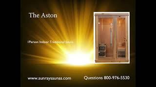 Sunray Saunas 1 Person Indoor Traditional Sauna- The Aston