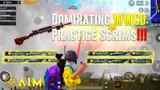 Dominating WWCD in Practice Scrims - Team Aim Achievers - IGL - PUBG Mobile - #INDIAKABATTLEGROUNDS