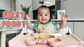 My Baby's First Time Trying Food **CUTEST REACTION