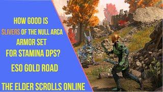 How Good is Slivers of the Null Arca Set for Stamina DPS in ESO Gold Road