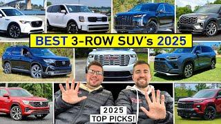 BEST 3-Row Midsize SUVs for 2025 -- Our TOP PICKS After Reviewing ALL of Them! (Top 10)