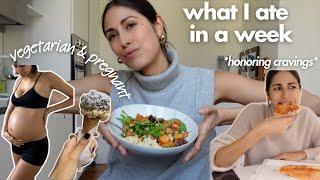 a week of *realistic* meals (vegetarian & pregnant)  VLOG