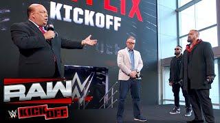 Paul Heyman delivers message to The Bloodline: Raw on Netflix Kickoff, Dec. 18, 2024