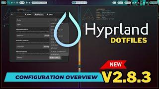 HYPRLAND on Arch with ML4W Dotfiles 2.8.3. New GTK based settings app and many improvements.