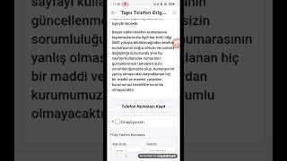 TAPUYA TELEFON NUMARANIZI KAYDEDİN SİZDEN HABERSİZ SATIŞA ENGEL OLUN VE DOLANDIRICILARDAN KURTULUN