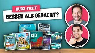 Schnelles Fazit zu aktuellen Brettspielen!